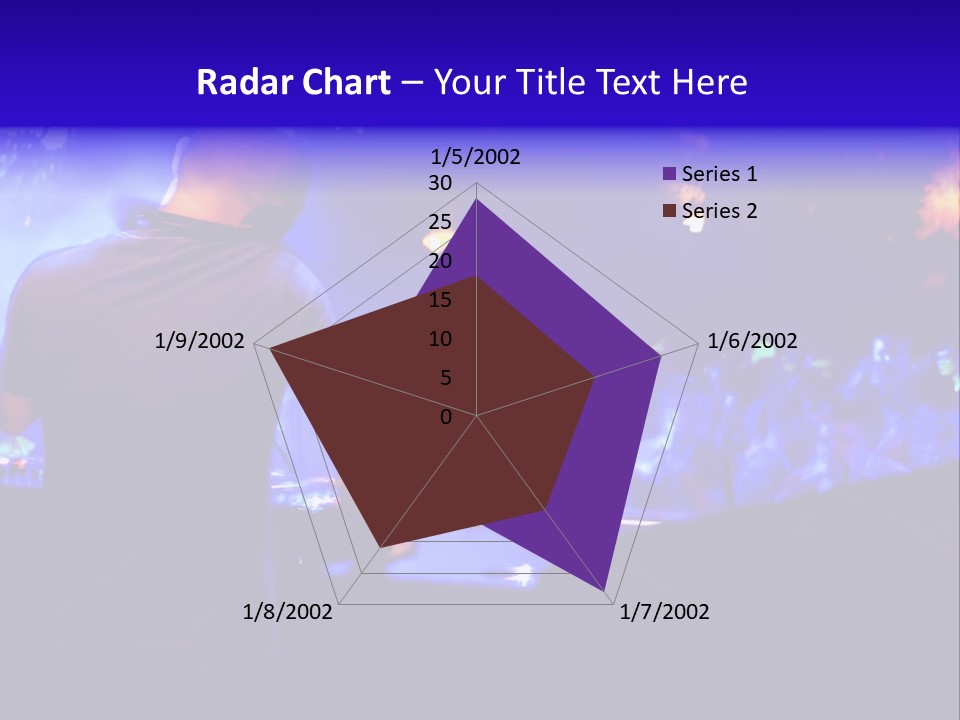 A Dj Performing In Front Of A Crowd Of People PowerPoint Template