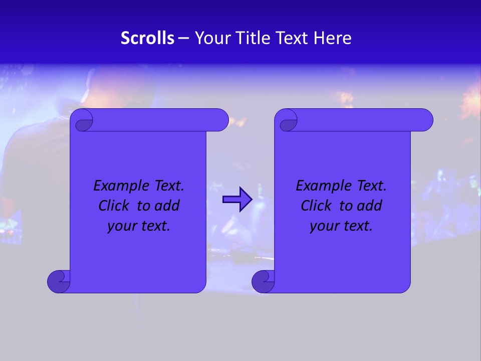 A Dj Performing In Front Of A Crowd Of People PowerPoint Template