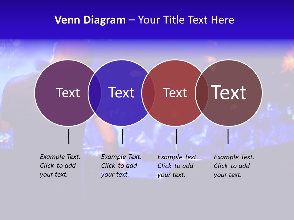 A Dj Performing In Front Of A Crowd Of People PowerPoint Template