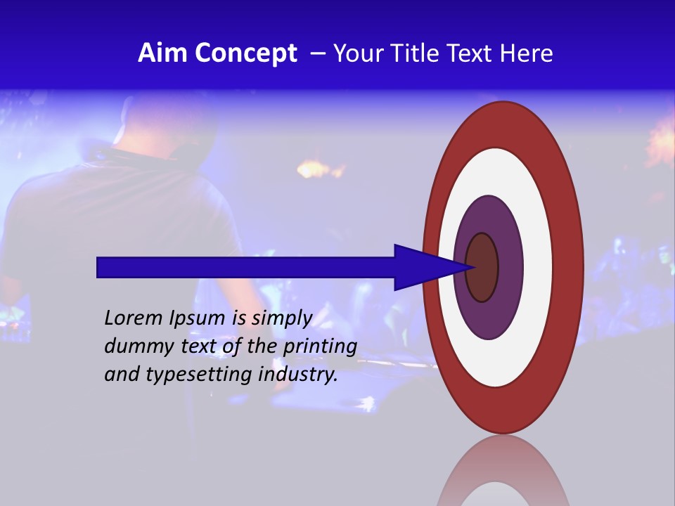 A Dj Performing In Front Of A Crowd Of People PowerPoint Template