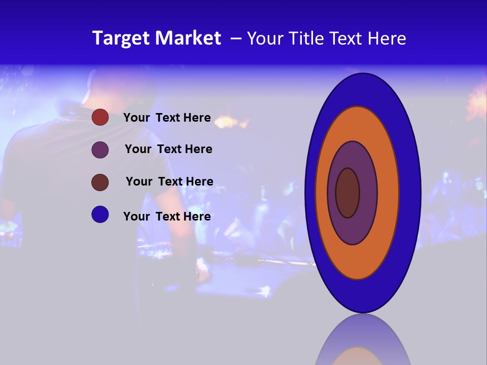 A Dj Performing In Front Of A Crowd Of People PowerPoint Template