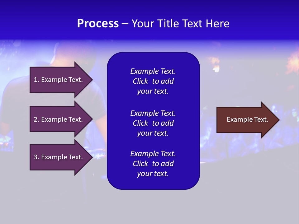 A Dj Performing In Front Of A Crowd Of People PowerPoint Template