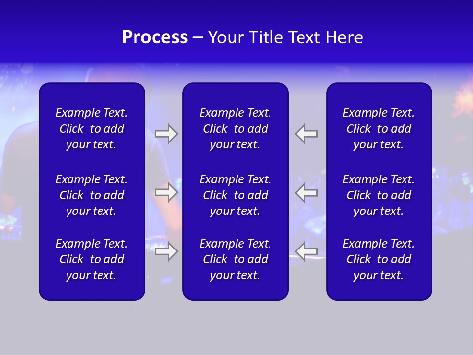 A Dj Performing In Front Of A Crowd Of People PowerPoint Template