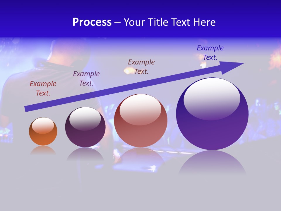 A Dj Performing In Front Of A Crowd Of People PowerPoint Template