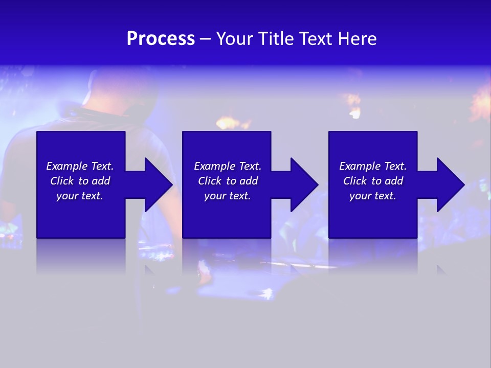 A Dj Performing In Front Of A Crowd Of People PowerPoint Template