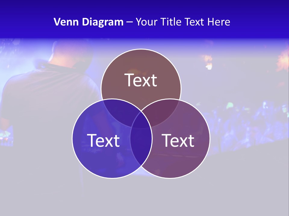 A Dj Performing In Front Of A Crowd Of People PowerPoint Template