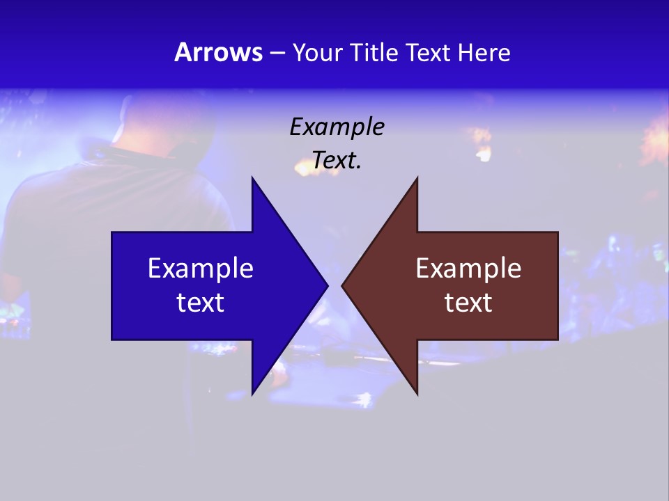 A Dj Performing In Front Of A Crowd Of People PowerPoint Template