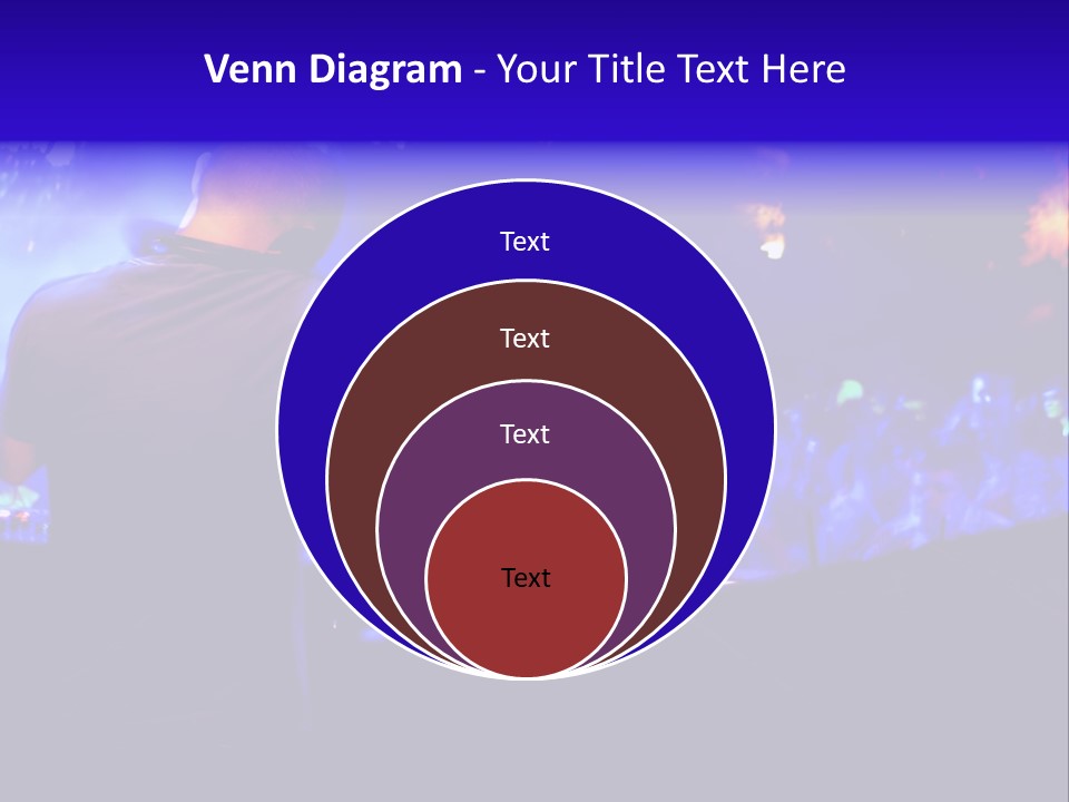 A Dj Performing In Front Of A Crowd Of People PowerPoint Template