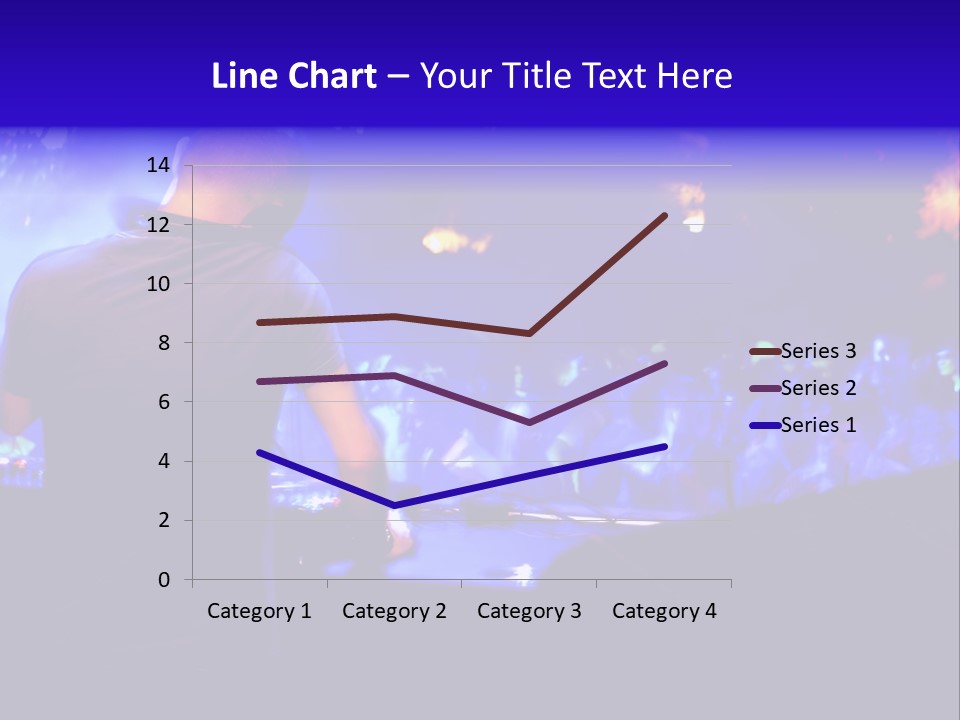 A Dj Performing In Front Of A Crowd Of People PowerPoint Template