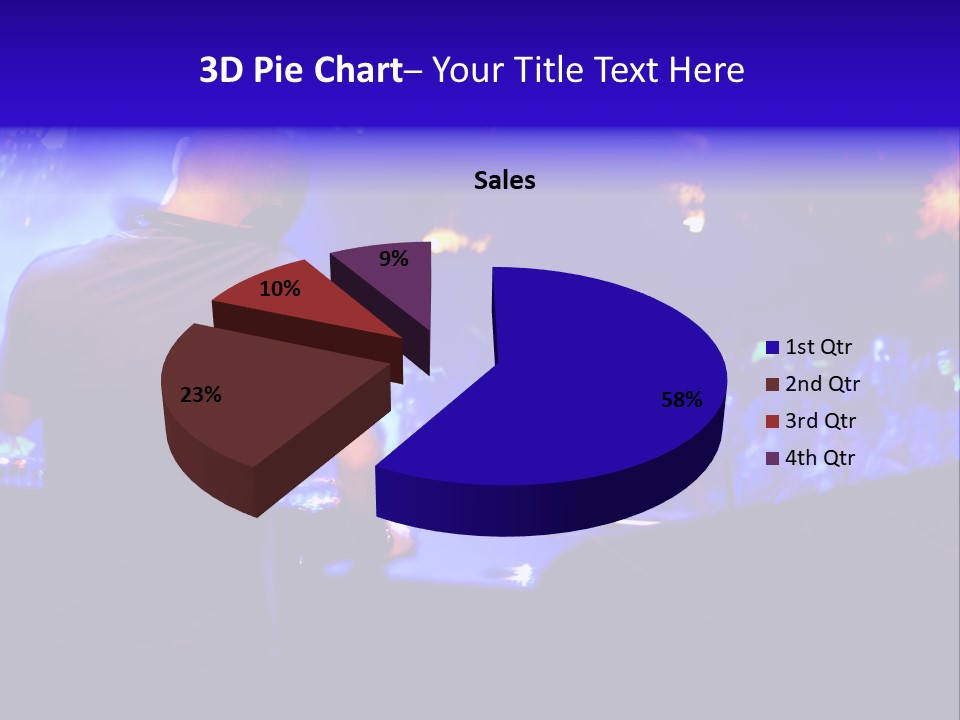 A Dj Performing In Front Of A Crowd Of People PowerPoint Template
