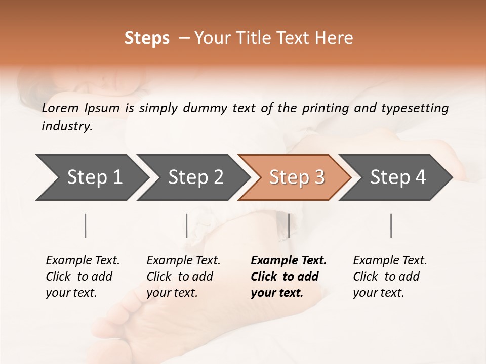 Beautiful Girl Sleeping On A White Bed PowerPoint Template