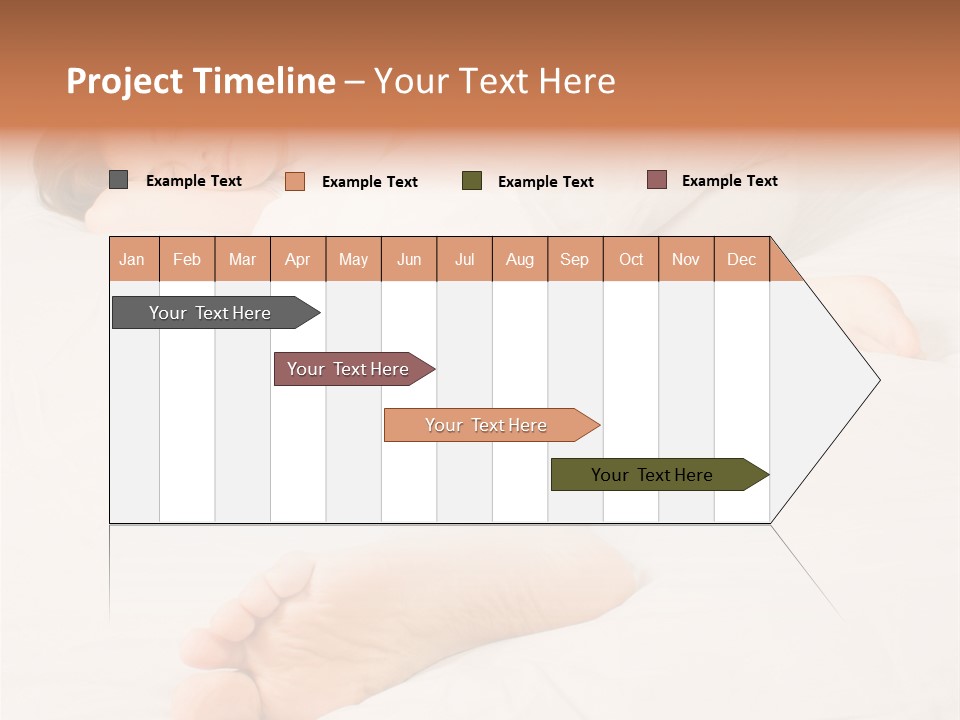 Beautiful Girl Sleeping On A White Bed PowerPoint Template