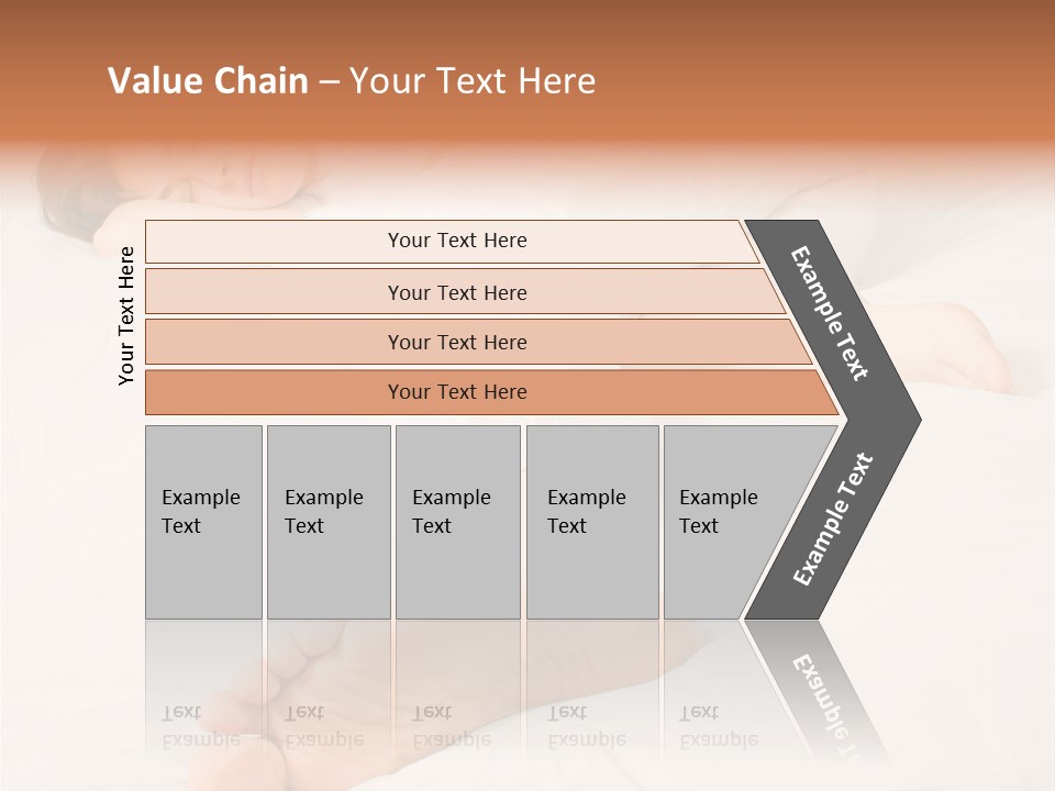 Beautiful Girl Sleeping On A White Bed PowerPoint Template