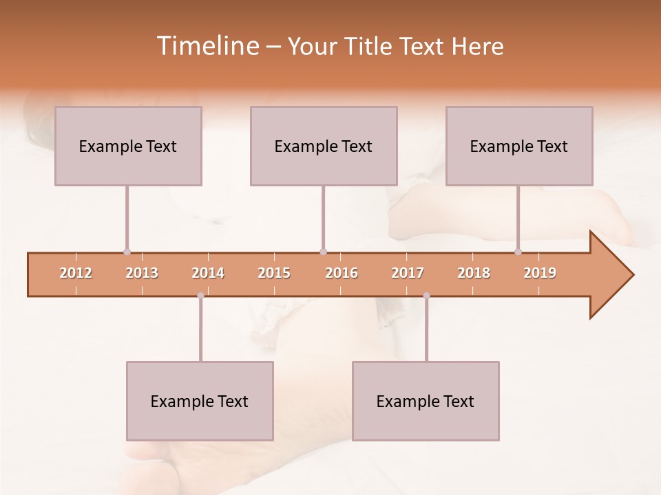 Beautiful Girl Sleeping On A White Bed PowerPoint Template