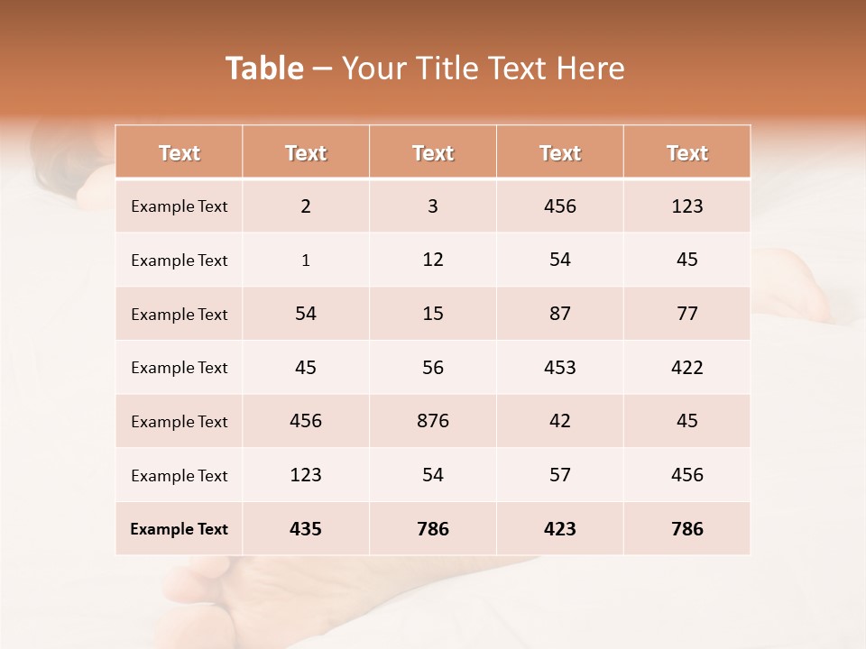 Beautiful Girl Sleeping On A White Bed PowerPoint Template