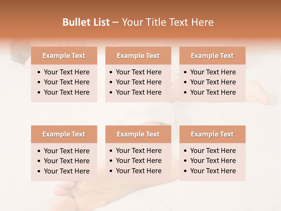 Beautiful Girl Sleeping On A White Bed PowerPoint Template