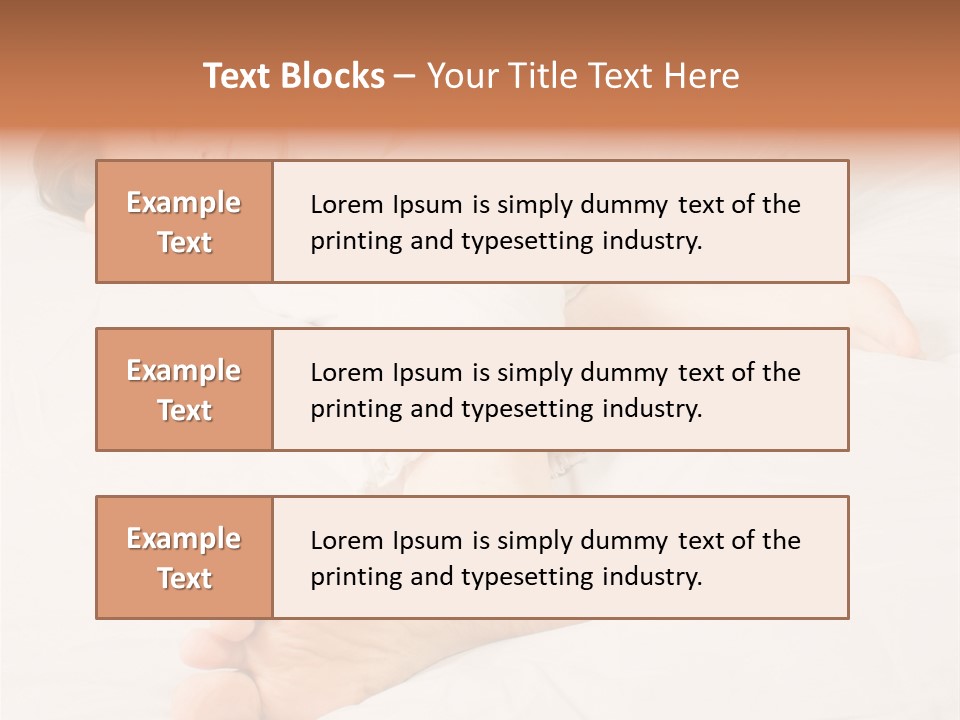 Beautiful Girl Sleeping On A White Bed PowerPoint Template