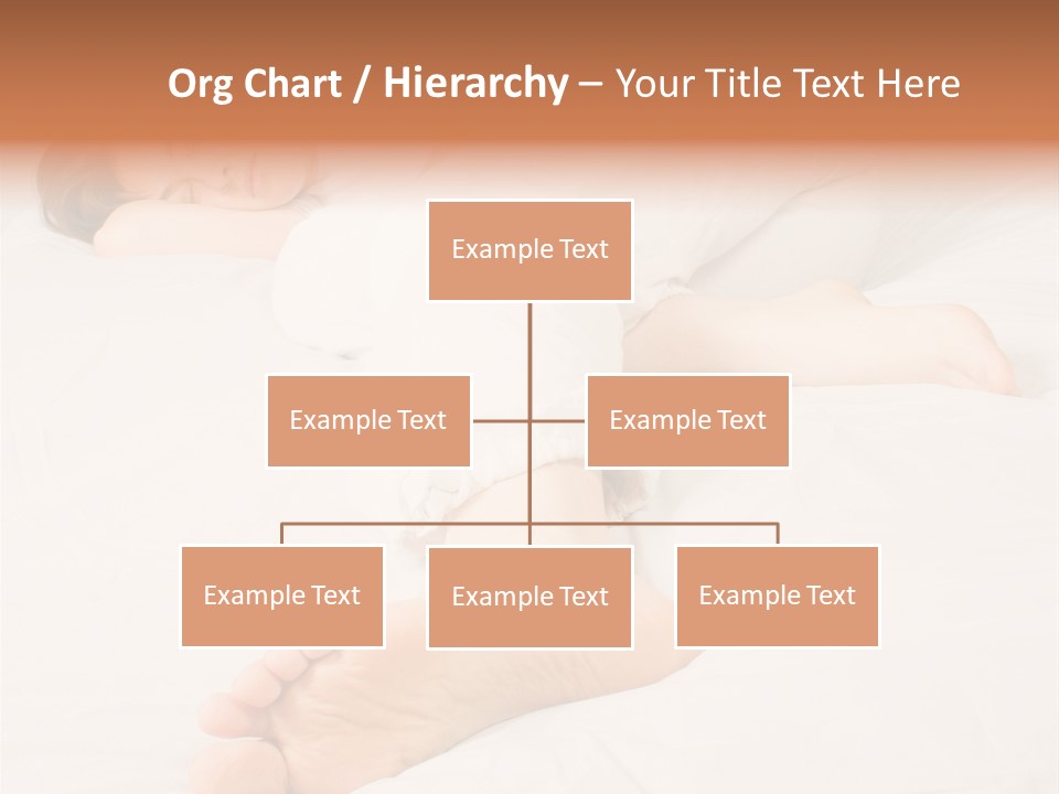 Beautiful Girl Sleeping On A White Bed PowerPoint Template