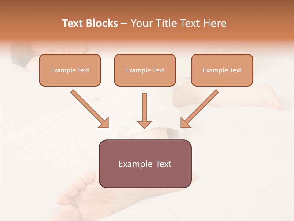 Beautiful Girl Sleeping On A White Bed PowerPoint Template