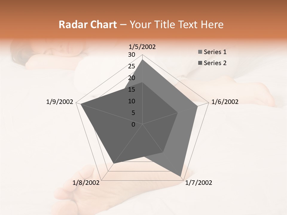 Beautiful Girl Sleeping On A White Bed PowerPoint Template