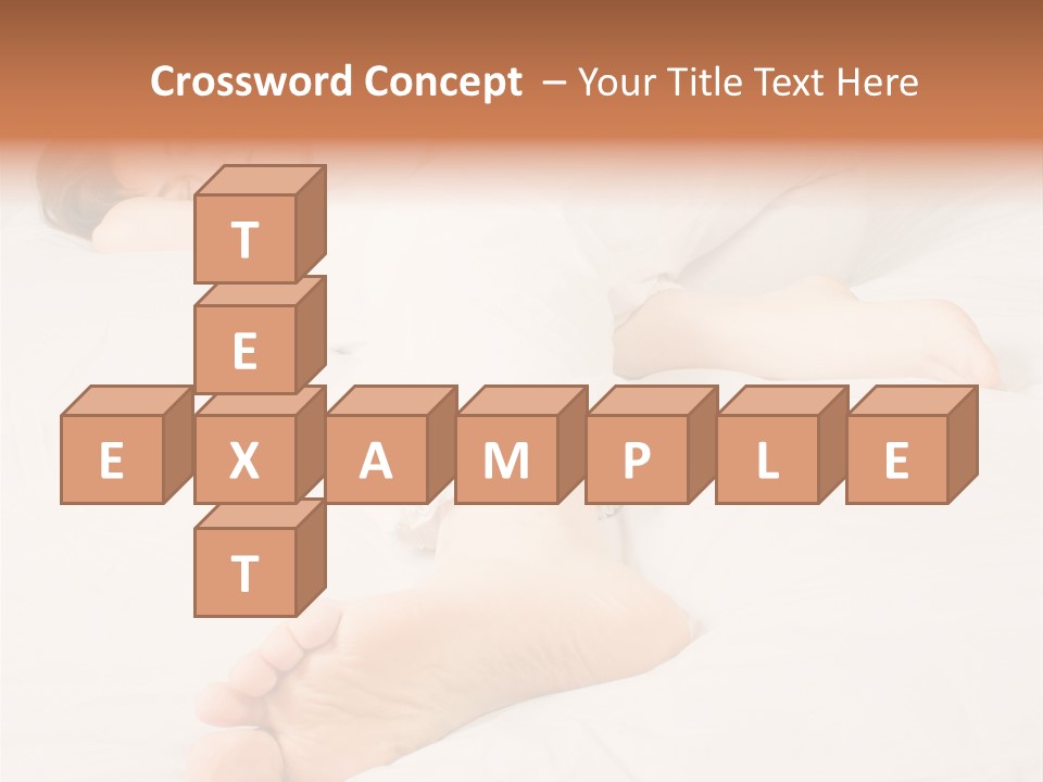 Beautiful Girl Sleeping On A White Bed PowerPoint Template