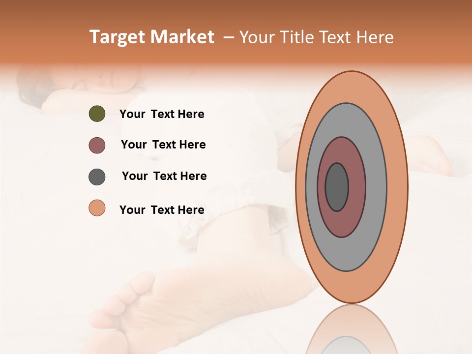 Beautiful Girl Sleeping On A White Bed PowerPoint Template