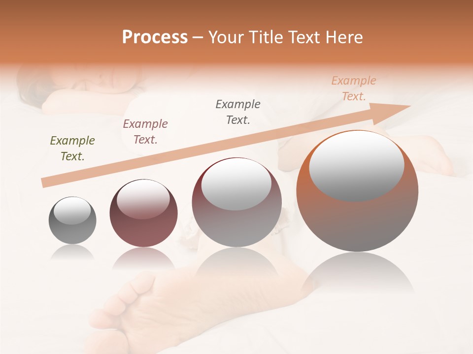 Beautiful Girl Sleeping On A White Bed PowerPoint Template