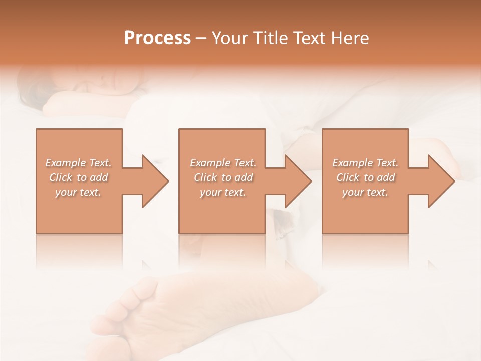 Beautiful Girl Sleeping On A White Bed PowerPoint Template