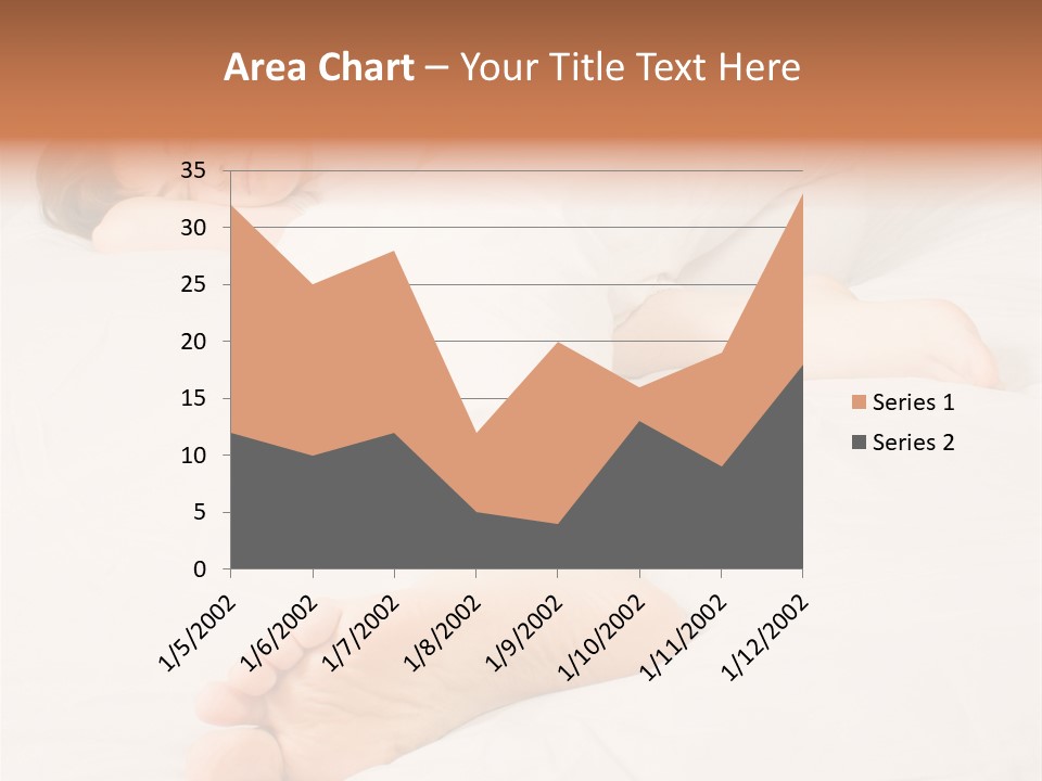 Beautiful Girl Sleeping On A White Bed PowerPoint Template