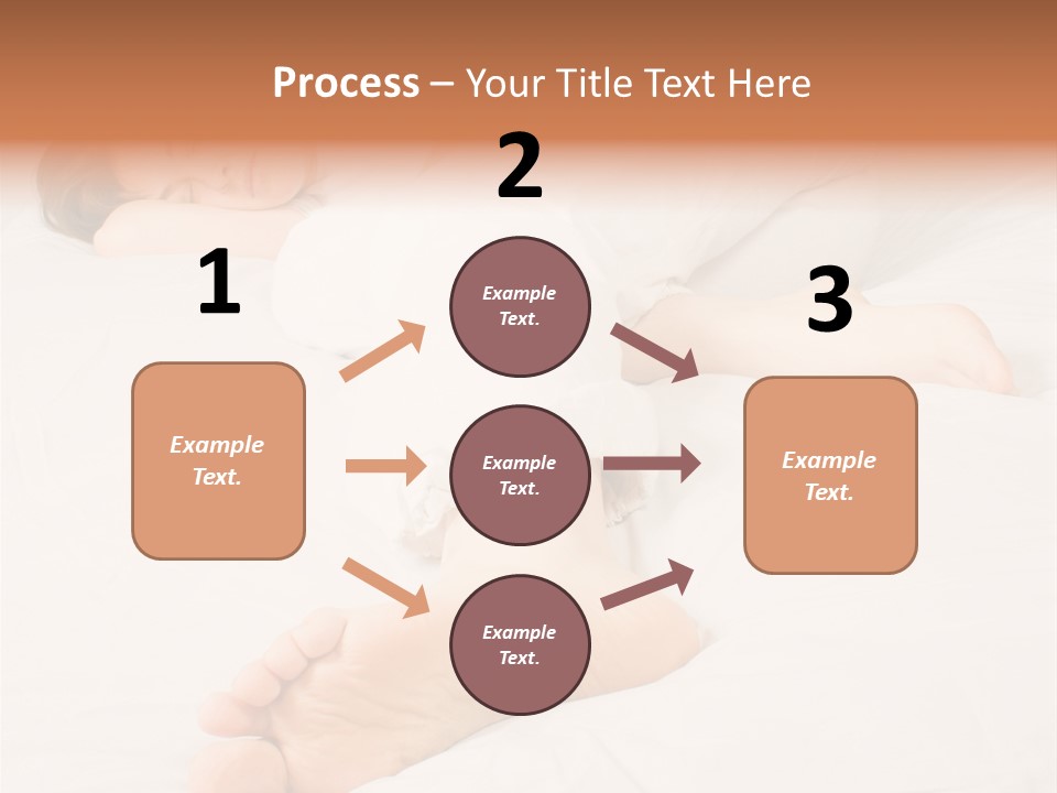 Beautiful Girl Sleeping On A White Bed PowerPoint Template