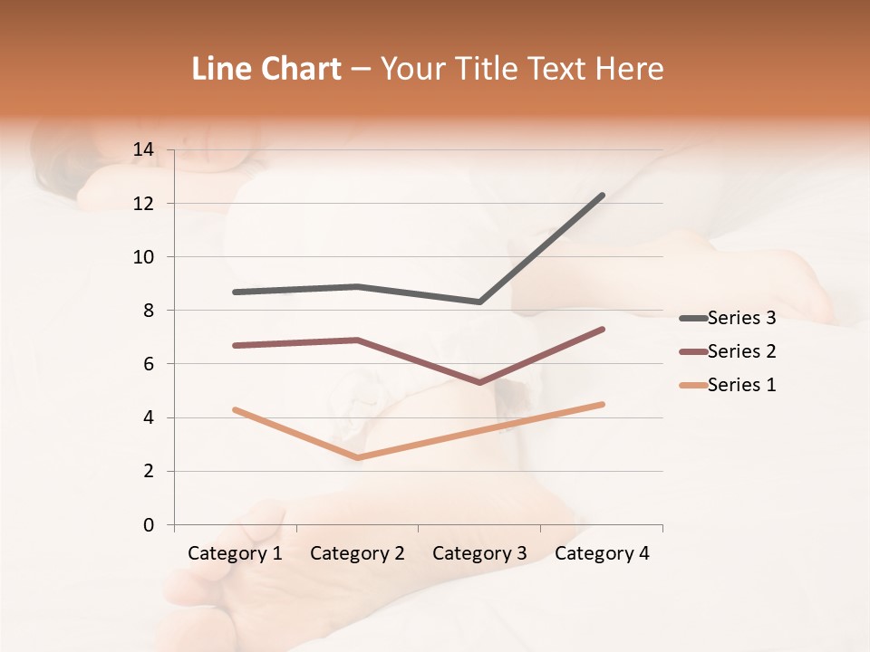 Beautiful Girl Sleeping On A White Bed PowerPoint Template