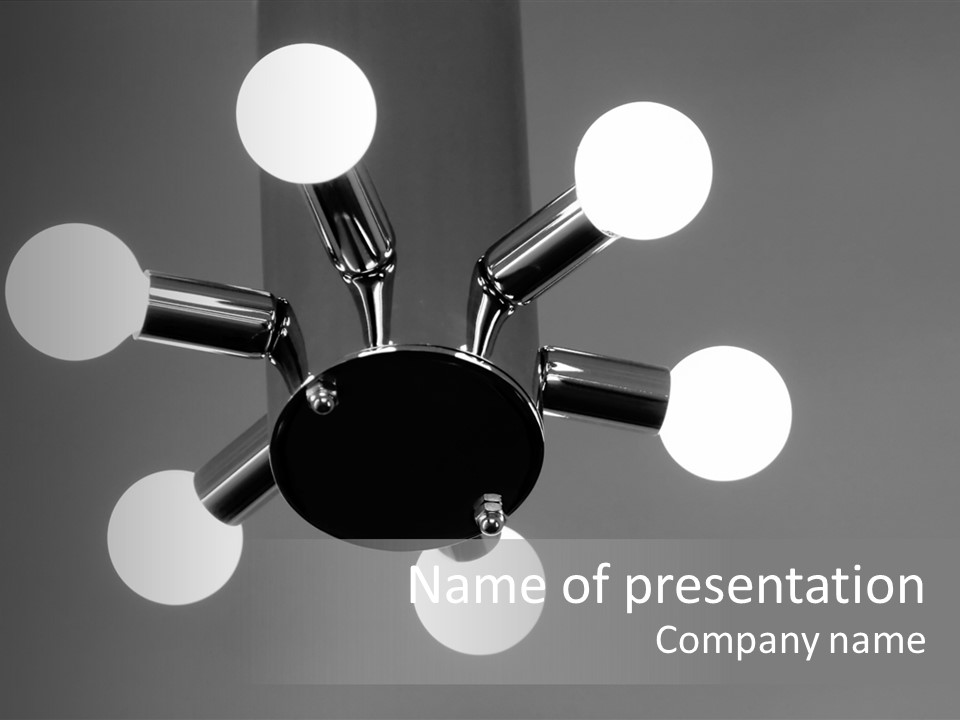 Modern Chandelier PowerPoint Template