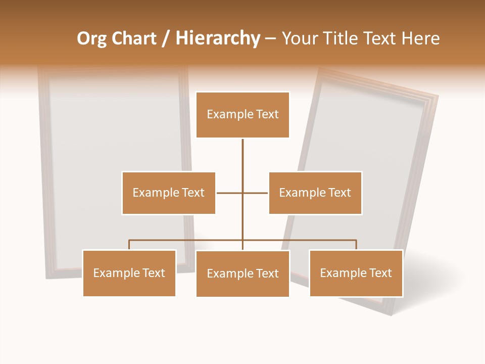Wooden Frameworks Baguet For Photos PowerPoint Template