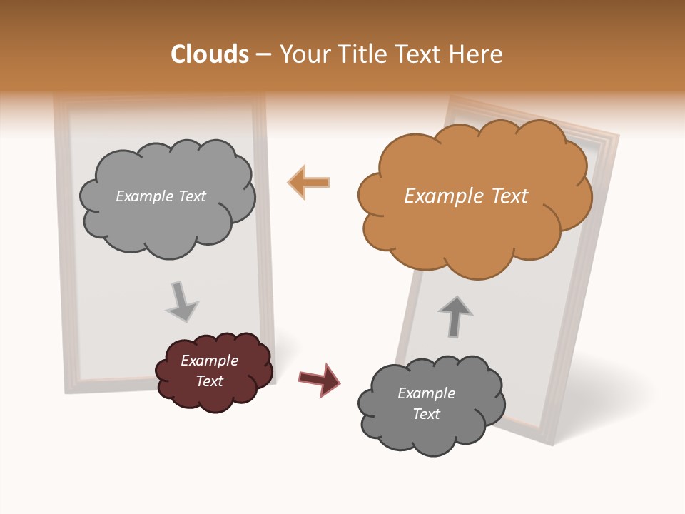 Wooden Frameworks Baguet For Photos PowerPoint Template