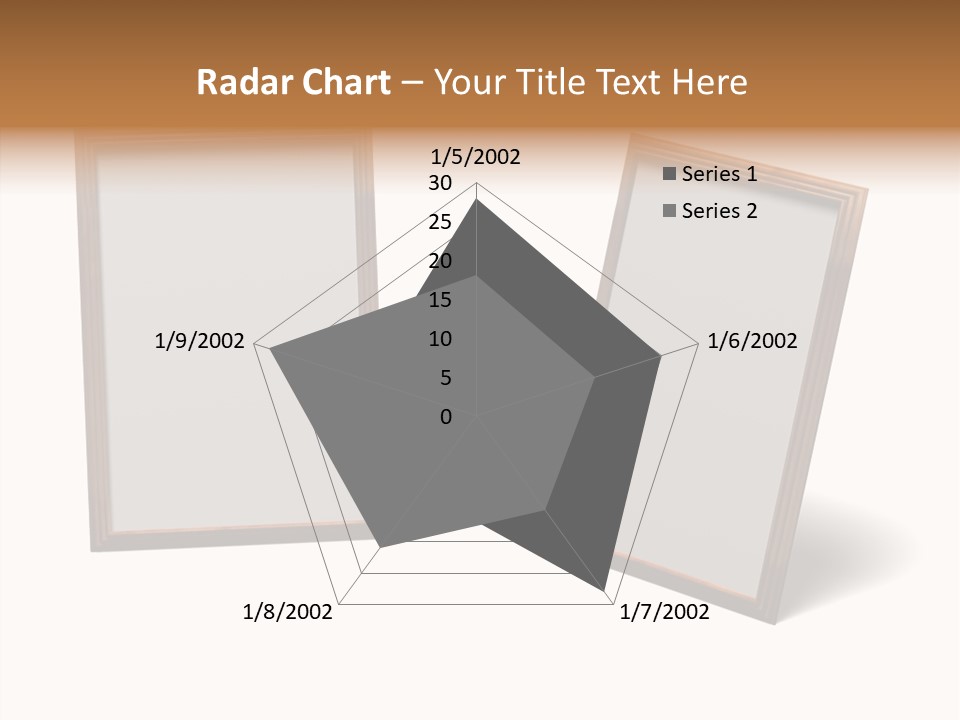Wooden Frameworks Baguet For Photos PowerPoint Template