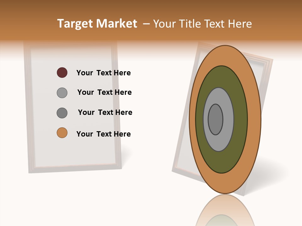 Wooden Frameworks Baguet For Photos PowerPoint Template