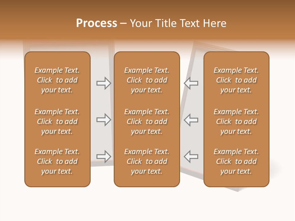 Wooden Frameworks Baguet For Photos PowerPoint Template
