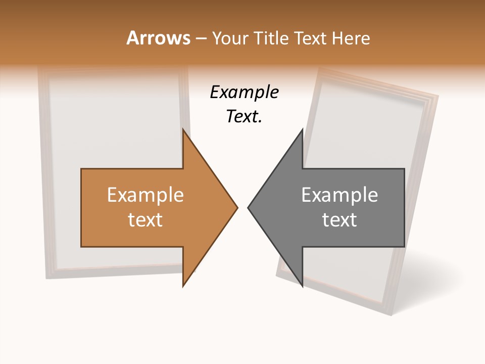 Wooden Frameworks Baguet For Photos PowerPoint Template