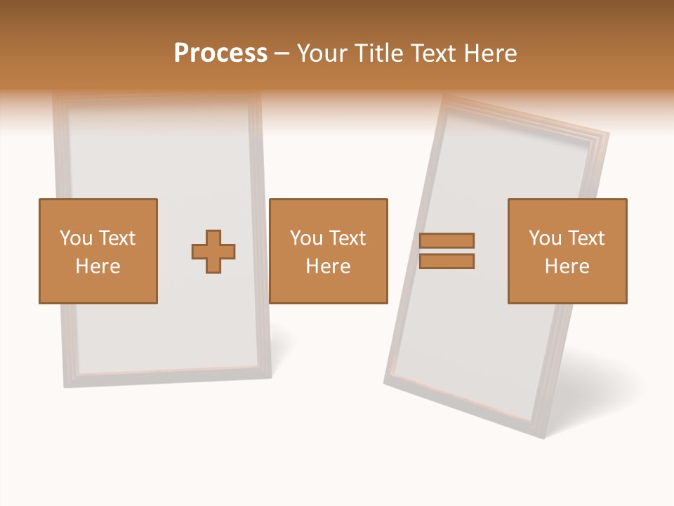 Wooden Frameworks Baguet For Photos PowerPoint Template