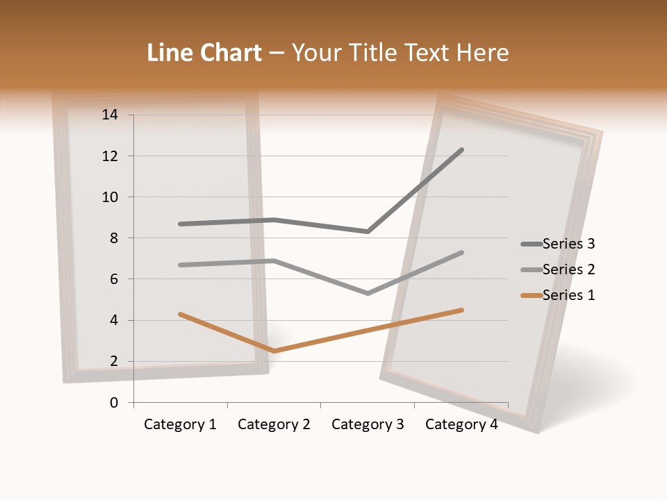 Wooden Frameworks Baguet For Photos PowerPoint Template