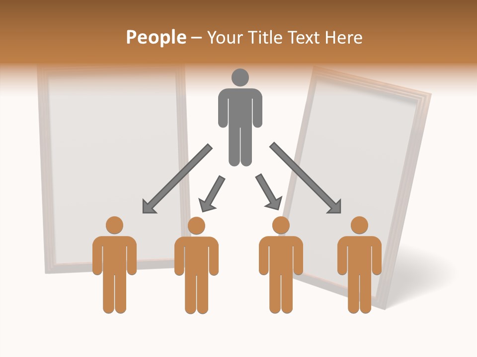 Wooden Frameworks Baguet For Photos PowerPoint Template