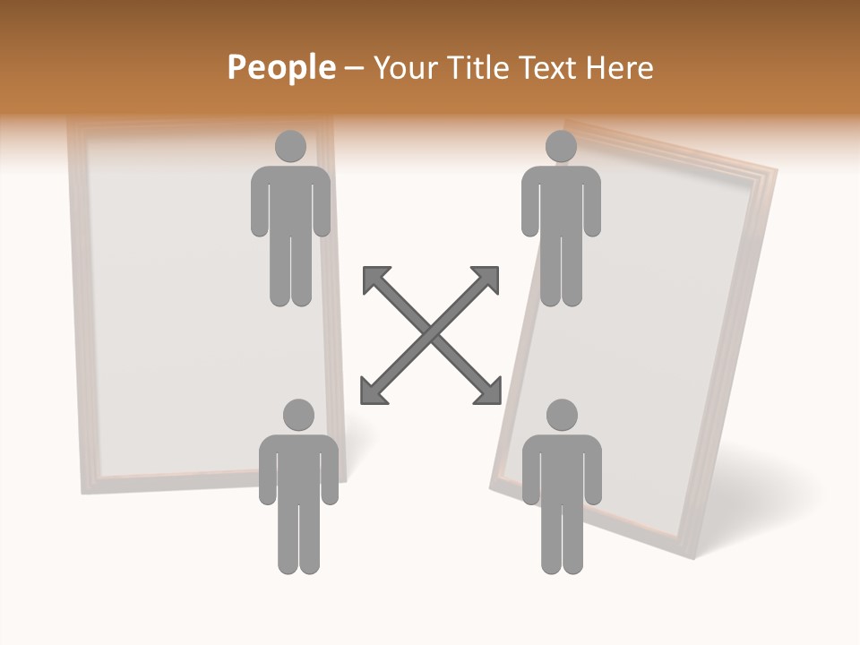 Wooden Frameworks Baguet For Photos PowerPoint Template