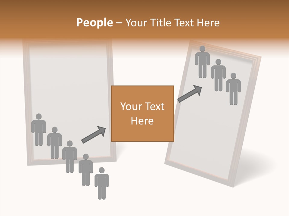 Wooden Frameworks Baguet For Photos PowerPoint Template