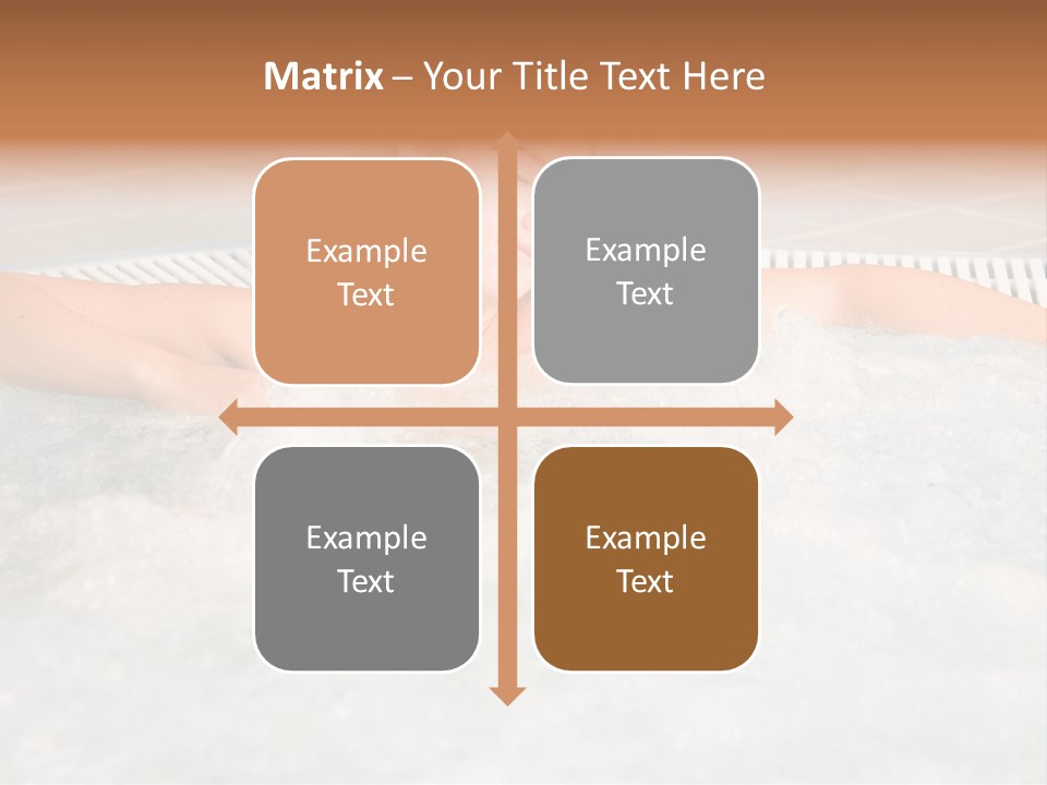 Beautiful Woman Relaxing In A Bubble Bath PowerPoint Template