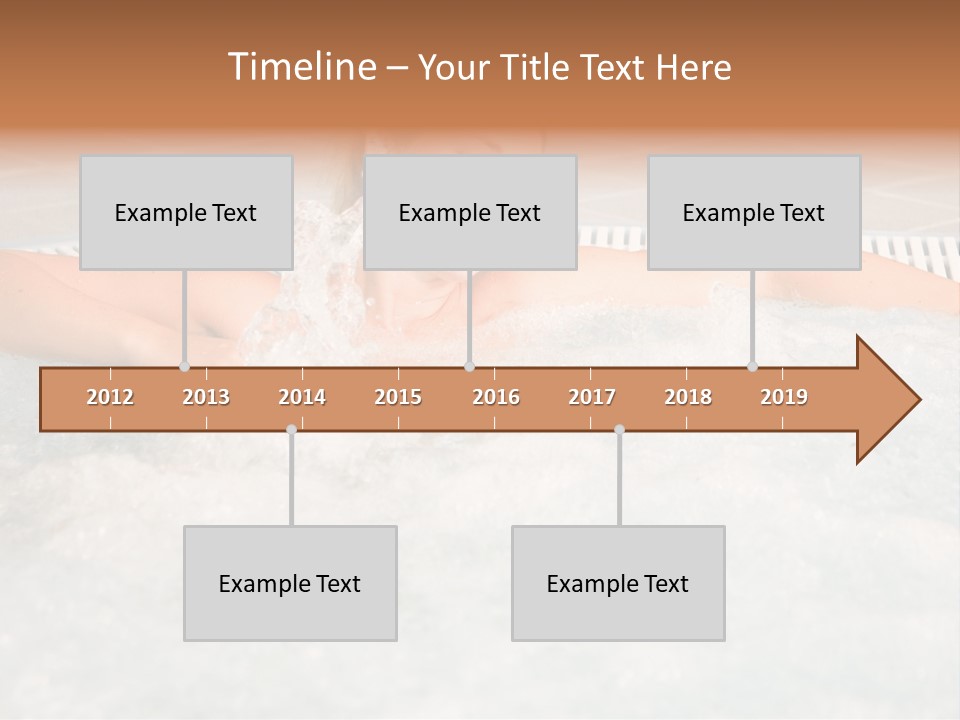 Beautiful Woman Relaxing In A Bubble Bath PowerPoint Template