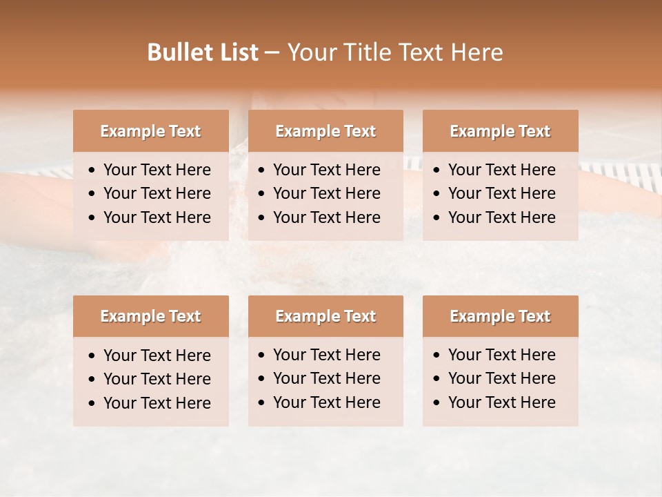 Beautiful Woman Relaxing In A Bubble Bath PowerPoint Template