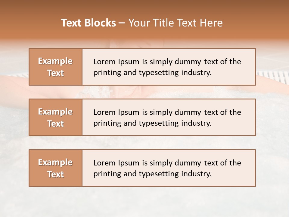 Beautiful Woman Relaxing In A Bubble Bath PowerPoint Template