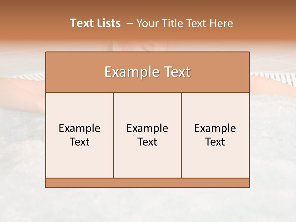 Beautiful Woman Relaxing In A Bubble Bath PowerPoint Template