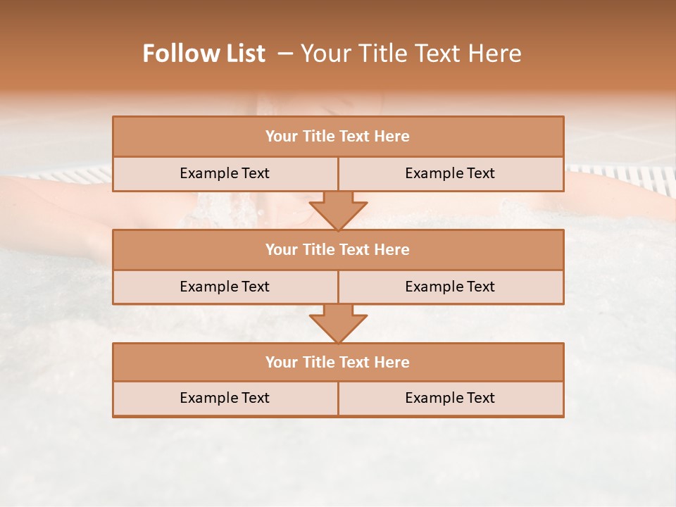 Beautiful Woman Relaxing In A Bubble Bath PowerPoint Template