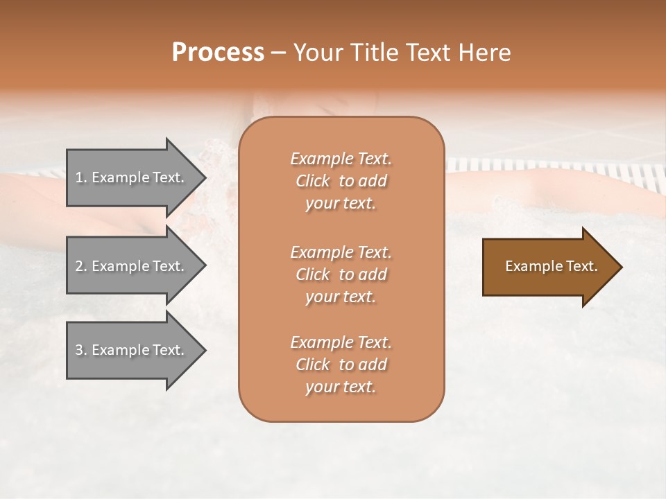 Beautiful Woman Relaxing In A Bubble Bath PowerPoint Template